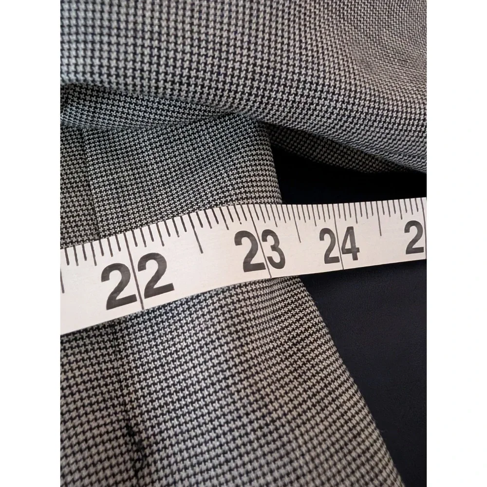 Jos A Bank Blazer Mens 48R Gray Wool Houndstooth 2 Button Notch Lapel